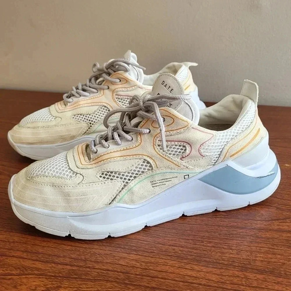 D.A.T.E. FUGA a Contemporary Brand Designed in Italy Colorblock Sneakers(6.5) - Picture 2 of 13